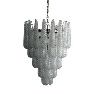Murano Petal Chandeliers, 1970s For Sale