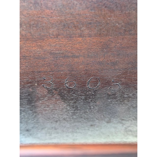 Late 20th Century Federal Revival Lexington Mahogany Console Table For Sale - Image 12 of 13