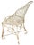 Victorian Wire Garden Chair For Sale - Image 4 of 5