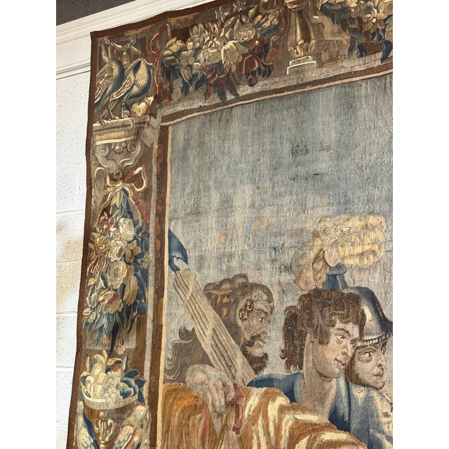 17th C. Flemish Religious Tapestry After Rubens For Sale In Dallas - Image 6 of 10