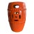 Orange Chinese Garden Stool For Sale