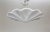 Large Undulating White Plaster Shell Pendant Light UL Listed, 29" For Sale - Image 4 of 7