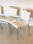 Set of 4 90s chairs of the Calligaris company, chromed steel structure and nylon fabric This piece has an attribution...