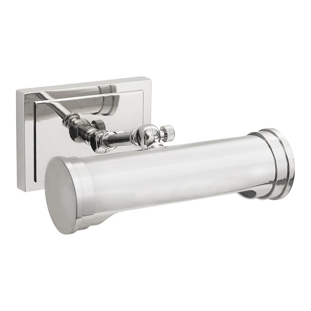 Regina Andrew Tate Picture Light, Small in Polished Nickel For Sale