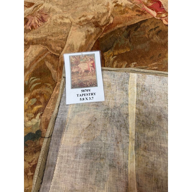 17th Century Brussels Tapestry Depicting Peasant For Sale - Image 10 of 10