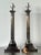 Mid 20th Century Vintage Stamped English Silver Corinthian Column Candlestick Lamps - A Pair For Sale - Image 5 of 11