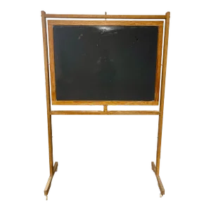 Vintage Old School House Two-Sided Standing Chalk Board