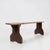 Rustic Wooden Bench with Brown Painted Feet, France, 1890s For Sale - Image 11 of 11