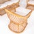 Light Yellow Wicker Rattan Lounge Set, 1970s, Set of 3 For Sale - Image 8 of 18