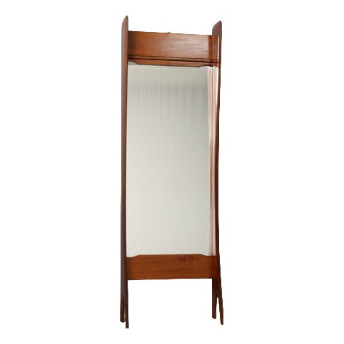 Entrance Mirror in Mahogany Veneer, 1950s For Sale