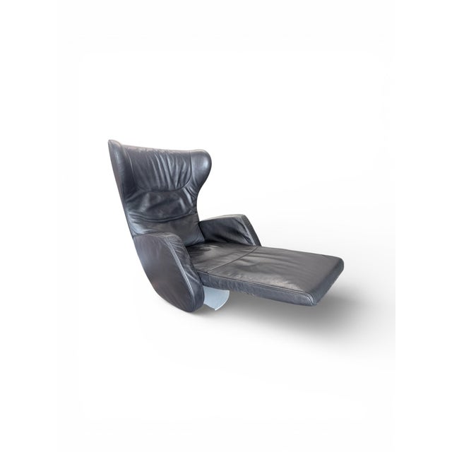 Modern Black Leather Audioluce K99 Lounge Chair with Speakers from FSM, 2010s For Sale - Image 3 of 7