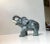 Michael Andersen Elephant executed in glazed ceramic. Very rare version with blue and black glaze. It is imprinted with...