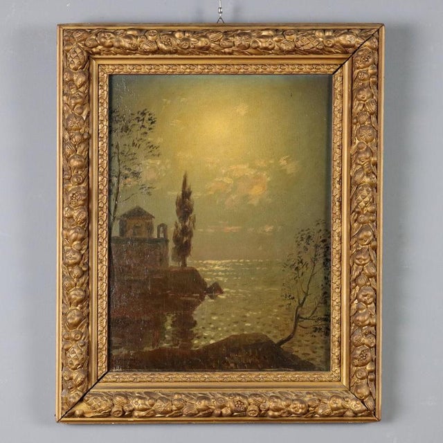 Carlo Costantino Tagliabue, Seascape, Oil Painting, Framed For Sale - Image 11 of 11