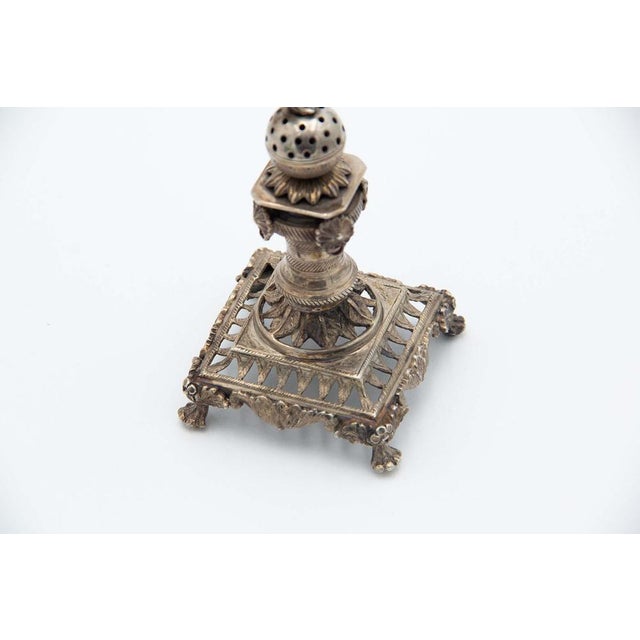 Silver Toothpick Holder with Winged Victory For Sale - Image 3 of 4