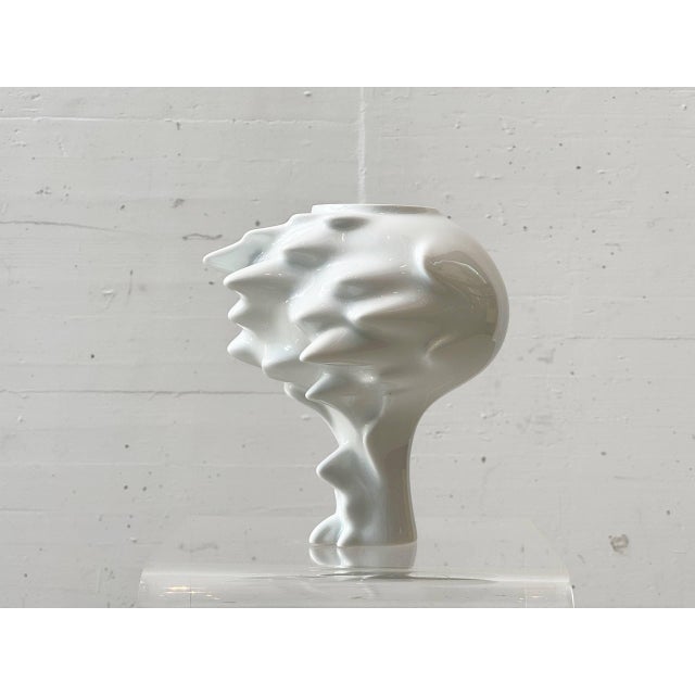 White Studio-Line Porcelain Vase by Cedric Ragot for Rosen & Lind, Germany, 2000s For Sale - Image 8 of 10