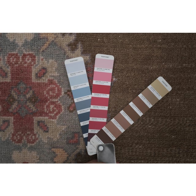 1960s Vintage Turkish Karapinar Runner Rug With Pastel Color 3'8'' X 8'11'' For Sale - Image 12 of 13