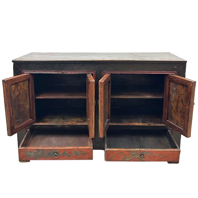 Chinese Early 20th Century Antique Chinese Mongolia Twin Cabinet/Buffet Table, Sideboard For Sale - Image 3 of 18