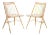 19"H Spindle Dining Chair in Natural - a Pair For Sale