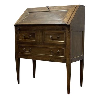 Louis XVI Style Secretaire in Walnut, 1950s For Sale