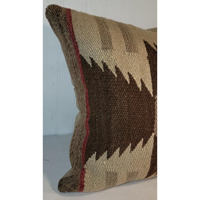 Hand Woven Windmill Blades Design Pillow For Sale - Image 4 of 5