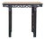 Vintage Dark Brown Wood Ming Style Ru Yi Apron Console Altar Table For Sale