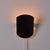 1960s 1960s Bent Karlby Model 23.3010 Black & White Adjustable Plug-in Wall Lamp for Lyfa For Sale - Image 5 of 18