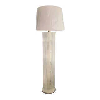 Vintage Gaetano Sciolari Massive Glass Rod Mid-Century Modern Glamorous Floor Lamp For Sale