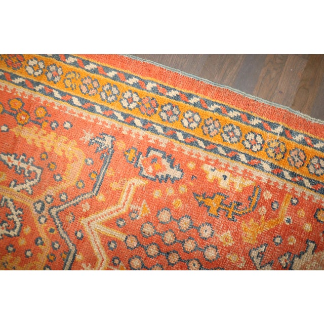 Abstract Stuning Antique Turkish Oushak Rug, 3'2'' X 5'1'' For Sale - Image 3 of 6