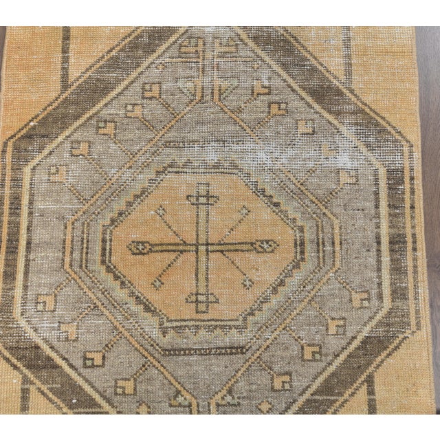 1970s 1970s Turkish Oushak Wool Runner Rug For Sale - Image 5 of 8