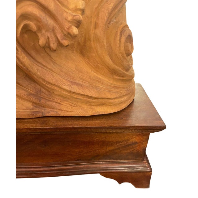 Large 20th Century Vietnamese Nhất Long Vờn Ngọc Dragon Pearl Wood Sculpture For Sale - Image 4 of 12