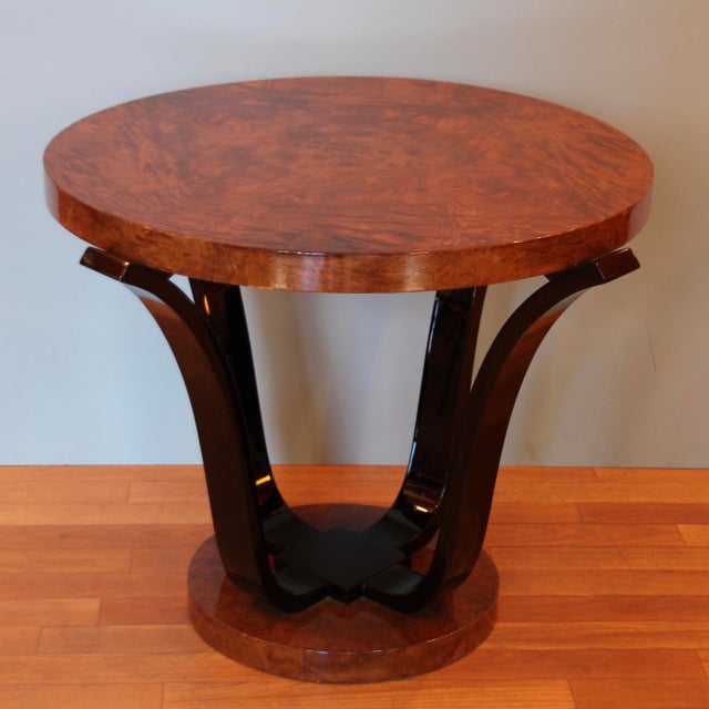 Wood Art Deco French Side Table, 1930s For Sale - Image 7 of 13