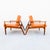 Arne Vodder Restored 1960s Mid Century Modern Studio Crafted Oak Lounge Chairs For Sale - Image 4 of 18