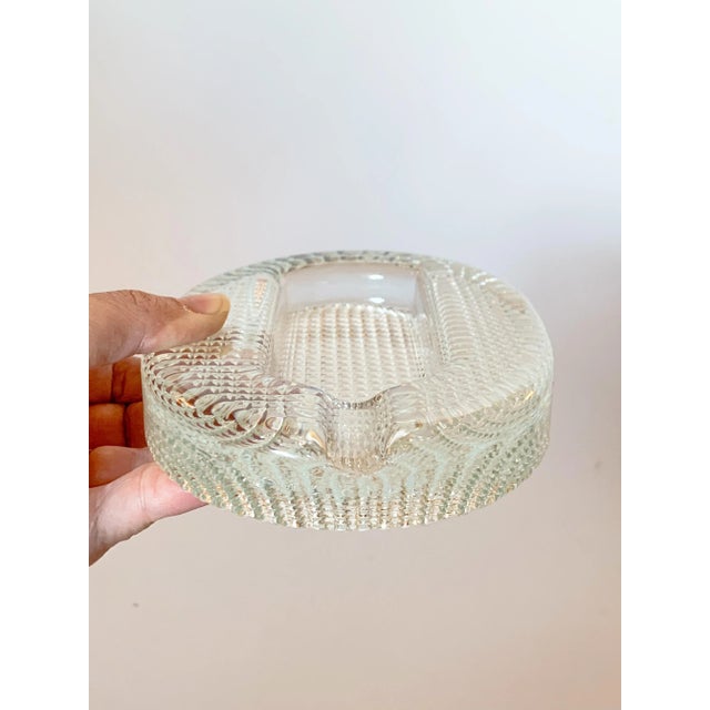 1960s Textured Italian Glass Ashtray Catchall For Sale - Image 4 of 10