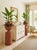 Pair of Vintage Woven Wicker Urn Planters on Cylindrical Pedestals For Sale - Image 9 of 12