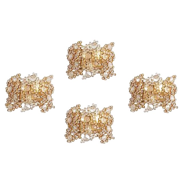 Gilded Brass Model S103W Wall Light from Palwa, 1970s For Sale