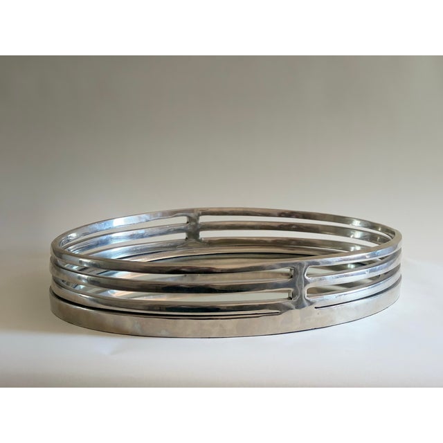 Brutalist Mirrored Tray, Germany, 1970s For Sale - Image 9 of 9