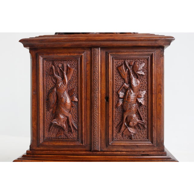 Antique Black Forest Cigar Box in Walnut, 1880 For Sale - Image 4 of 15