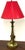 Antique Brass Cherub Table Lamp with Fabric Shade from Unbekannt, 1950s, in Very Good conditions. Designed 1950 to 1959 I...