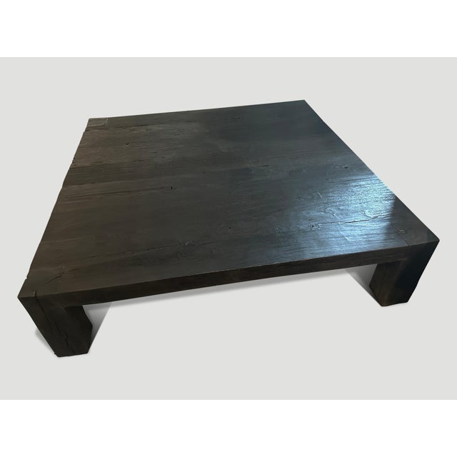 Andrianna Shamaris Impressive Minimalist Charred Coffee Table For Sale - Image 12 of 18