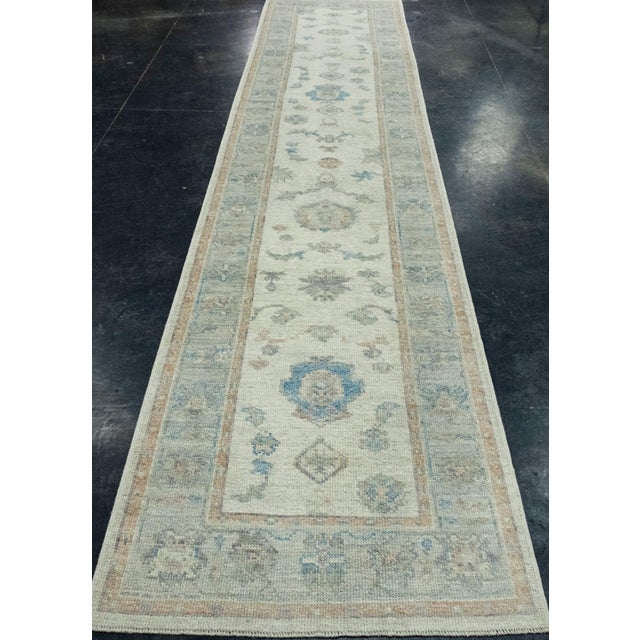 Turkish Oushak Runner Rug 2'11" x 14'3" #17737 Explore a curated collection of hallway runners, wool rugs, and handmade...