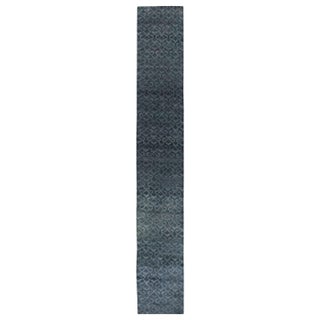 Modern Geometric Pashmina Euro Runner by Doris Leslie Blau For Sale
