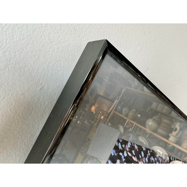 Harris G. Strong " Mardi Grass II " Lithography and Pastel Expressionist Abstract Painting, Framed For Sale - Image 10 of 12