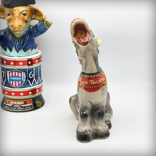 Zoomorphic Donkey Bottle in Ceramic by Casa Nuova Boccaccio, Italy, 1960s For Sale - Image 13 of 16