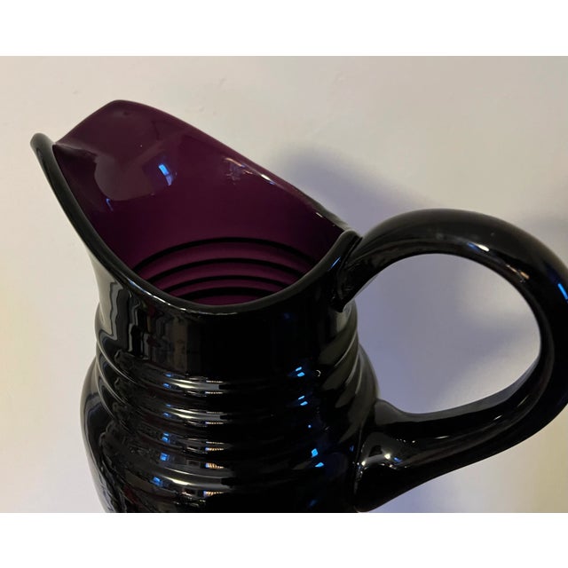 Antique 19th Century English Regency Amethyst Glass Water Pitcher For Sale - Image 12 of 12