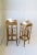 Art Deco Wicker Bamboo Pedestal Column Stand For Sale - Image 3 of 13