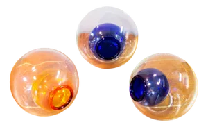Italian Murano Glass Vases by Enrico Capuzzo for Vistosi, 1960s, Set of 3