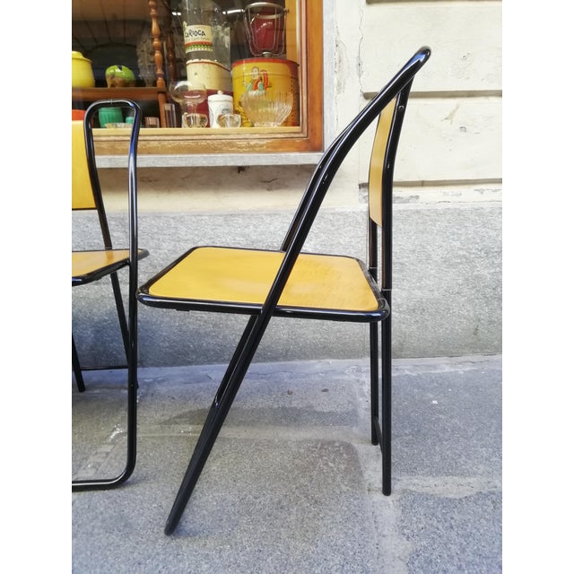 Folding Chairs by Pietro Arosio for Airon, 1980s, Set of 4 For Sale - Image 6 of 12
