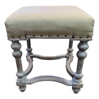 Barley Twist Cushion Stool For Sale