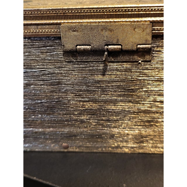 Brass 1970s Brass Hollywood Regency Tissue Box For Sale - Image 8 of 11