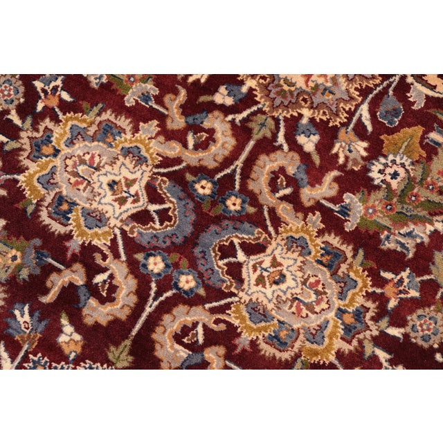 Beautiful 1990's Pak-Persian Red/Taupe Wool Rug - 6'2'' X 9'1'' For Sale - Image 4 of 9